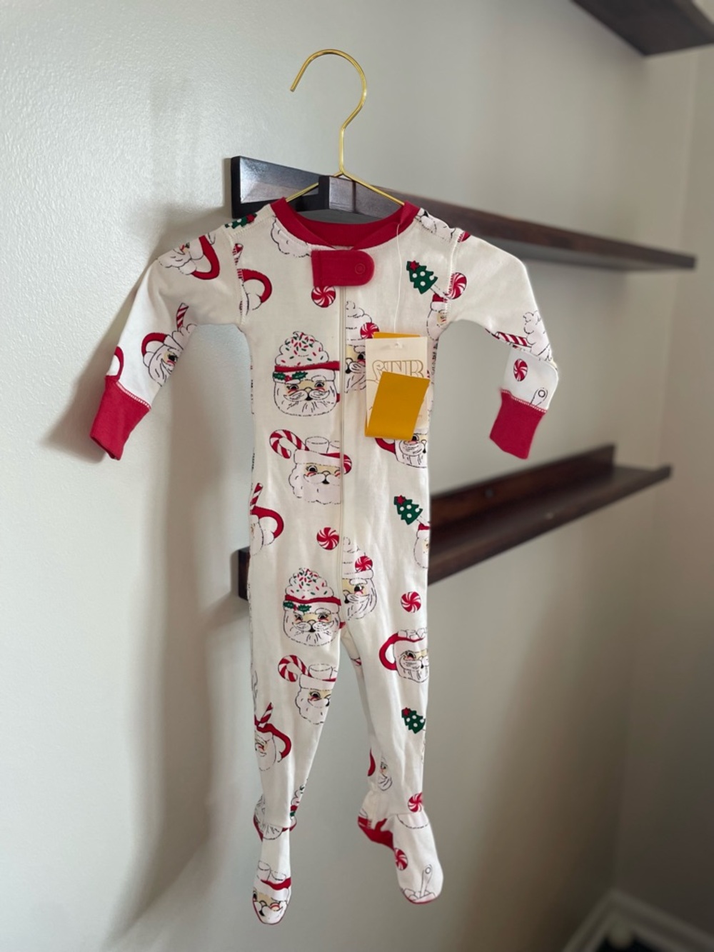 TBBC Christmas Santa Mug Footie Pajamas